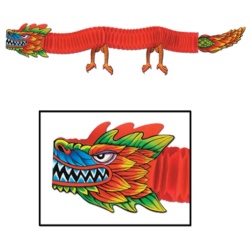 [55701] Tissue Dragon Garland, 1.8m