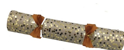 [SBC211-DOTTED] Classic Crackers Gold Confetti Dot, 12"