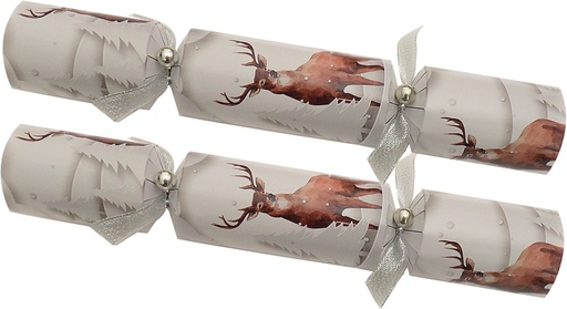 [SBC245-W] Classic Crackers Printed Deer, 12"
