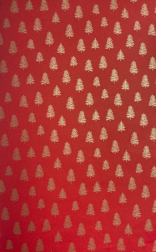 [LI057] Printed Gift Wrap Mini Trees, 10m