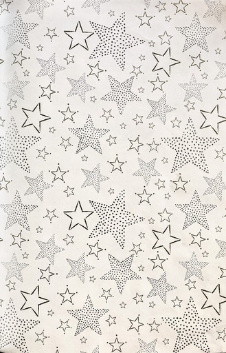 [LI065] Printed Gift Wrap Dotted Stars, 10m