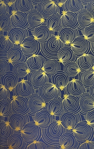 [LI068] Printed Gift Wrap Contour Baubles, 10m