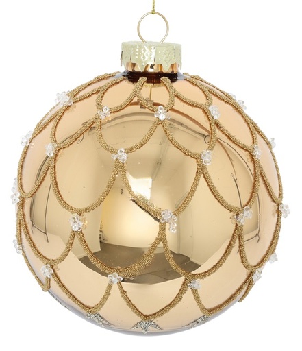 [DS028] Beaded Swag Ball, 10cm