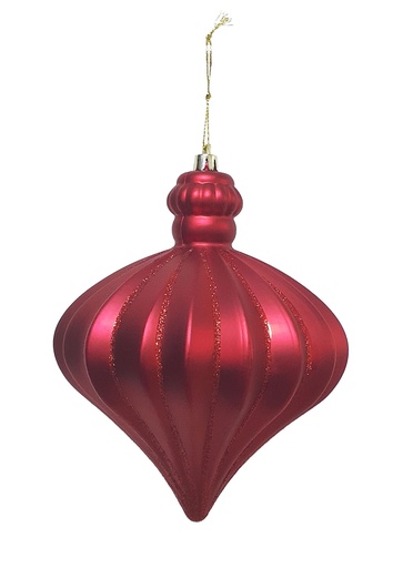 [GT073-R] Glittered Teardrop Finial, 18cm