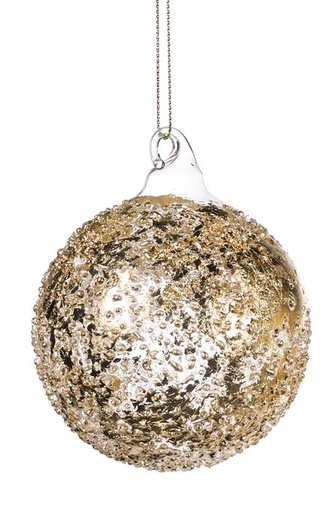 [GW025-A] Textured Glass Ornaments, 8cm