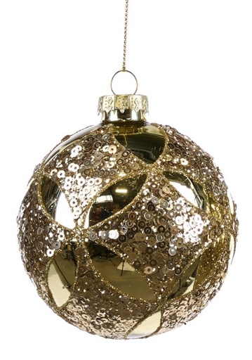 [GW026-A] Sequined Glass Star Lattice, 8cm
