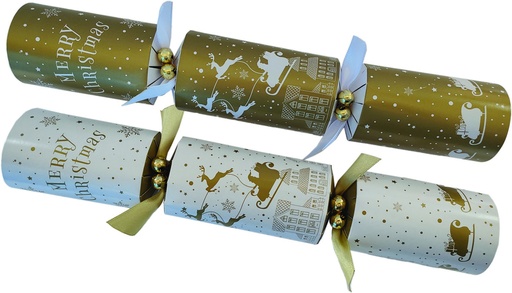 [SBC268] Luxury Crackers Sleigh Village, 12"