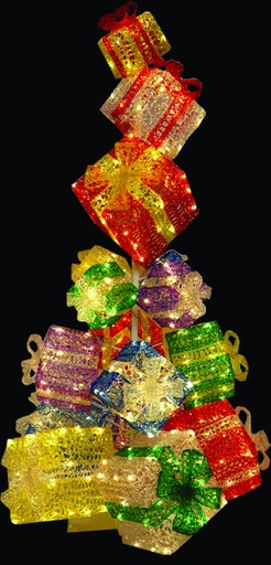 [EV049] Illuminated Gift Box Tower, 1.5m