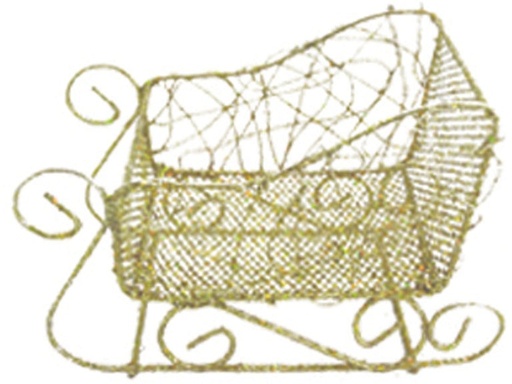 Wireframe Sleigh Centrepiece