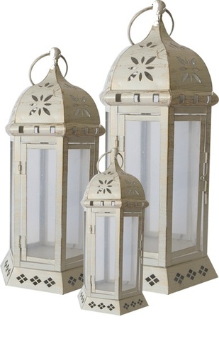 Brushed Crown Cutwork Lantern