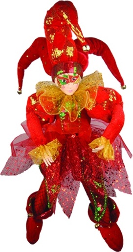 Hanging Jester Masked Bell Hat