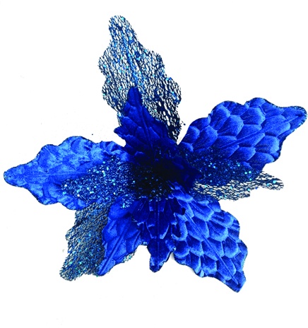 Artificial Flower Mesh Poinsettia