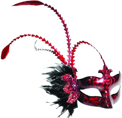 Feather Mask Jewel Plume