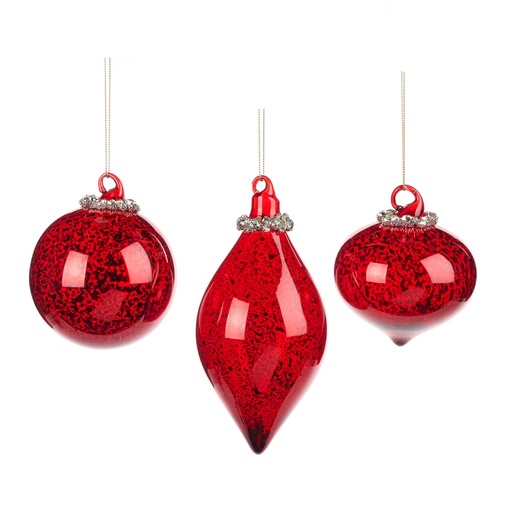 [GW032] Jewel Top Glass Ornaments, 8-12cm