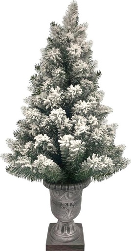 [GT017-L] Flocked Tree Urn, 1m