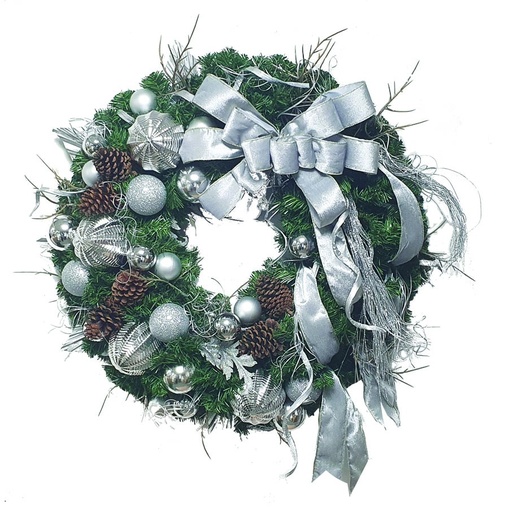 [REF261-30] Cascade Bow Wreath, 30"