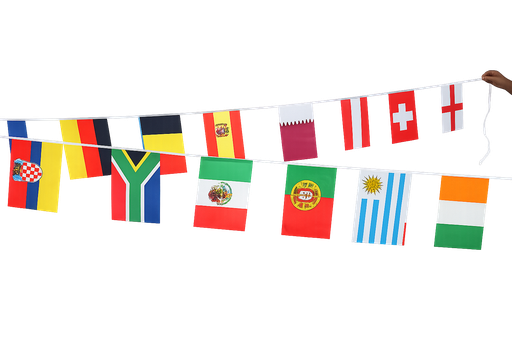 [JF013] FIFA Flag Bunting, 15m
