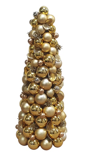 [REF280-GD] Bauble Cone, 45cm