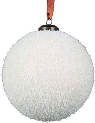 [GT105-W] Snow Powder Bauble, 15cm