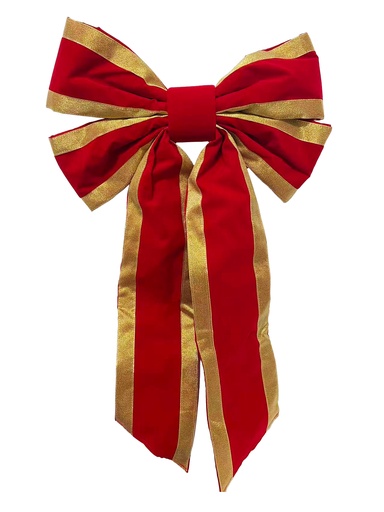 [GT114] Velvet Gold-Edged Bow, 45cm