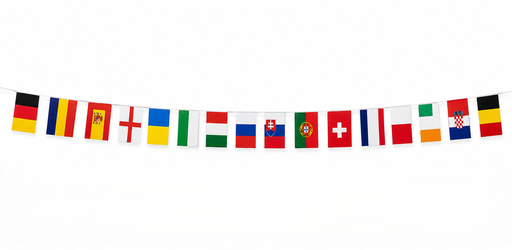 [JF015] European Flag Bunting, 7m