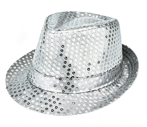 [JB001-S-HAT] Sequin Fedora Hat 