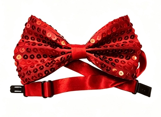 [JB001-R-BOW] Sequin Bowtie