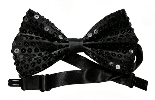 [JB001-BK-BOW] Sequin Bowtie