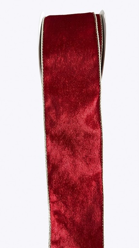 [JB009] Velvet Ribbon Gold Trim