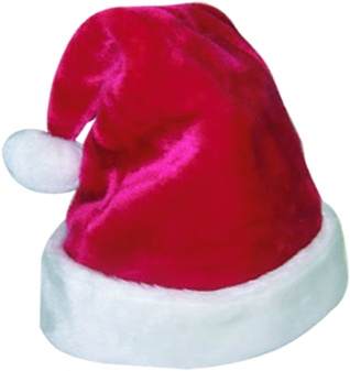 [SH020] Plush Santa Hat, 29.5cm